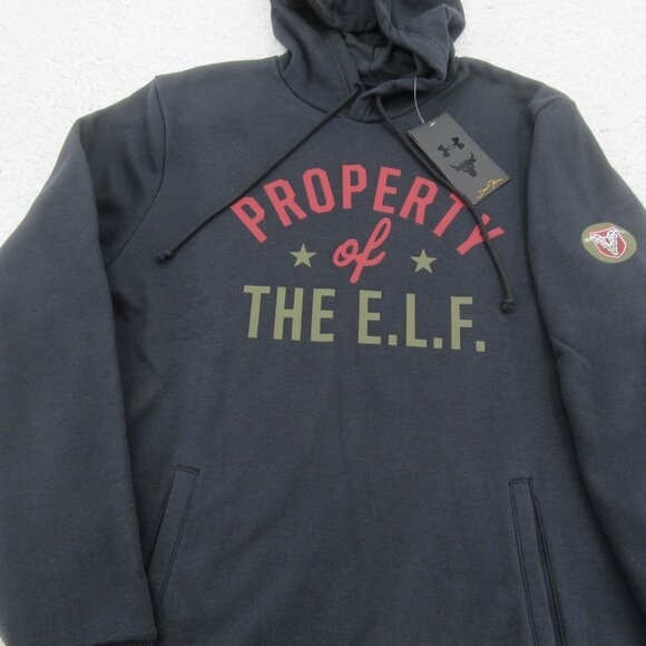 Under Armour UA Project Rock Property of The Elf Hoodie Mens Size Medium NEW - Picture 6 of 13